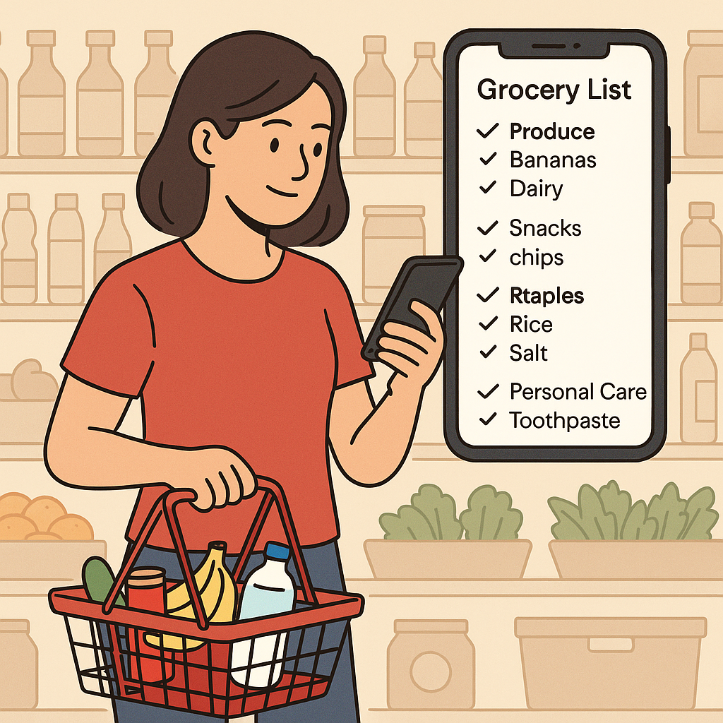 How to Organize Your Grocery List